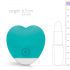 Good Vibes Oron - Battery Powered, Heart-shaped Clitoral Vibrator (Turquoise) 