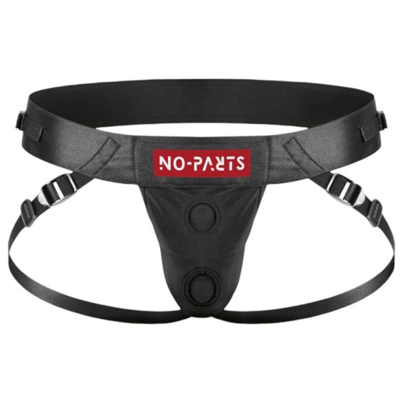 No-Parts Taylor - strap-on sa duplim O-prstenom - crna (S-L)