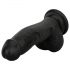 Easytoys - Realističan dildo sa testisima - 12 cm (crni)