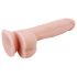 Mr. Dixx 7.6 - dildo na varlaty a přísavkou - přírodní (19,5 cm)