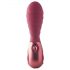 Dinky Jody F. Mini - crveni rebrasti mini vibrator sa akumulatorom