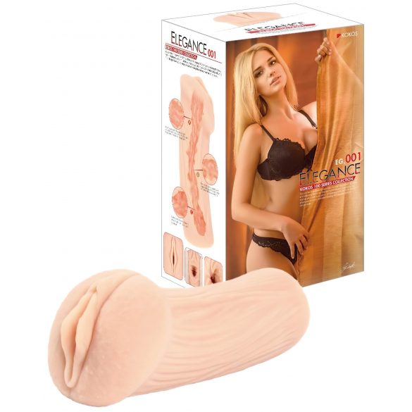 Kokos Elegance 01 - realistični masturbator (natur)