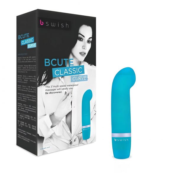 B SWISH Curve - vodootporni mini G-tačka vibrator (tirkiz)