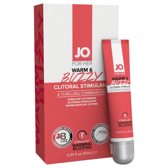 JO WARM & BUZZY - klitoralni gel za uživanje i zadovoljstvo (10ml)