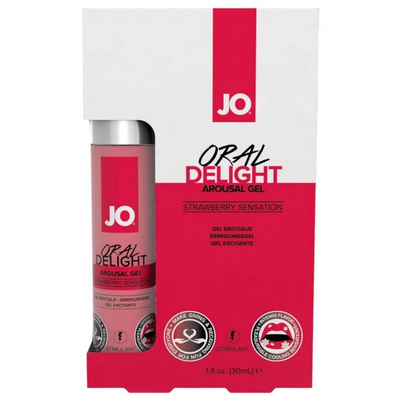 System JO Oral Delight - osvežavajući jestivi lubrikant - jagoda (30ml)