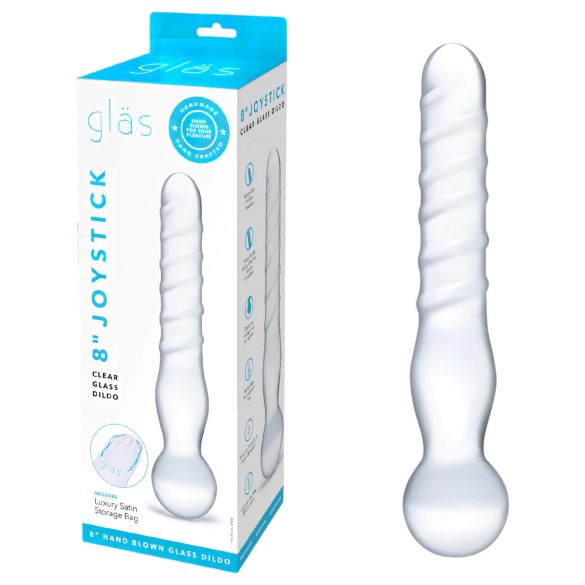 GLAS - dvostrani stakleni dildo (providan)