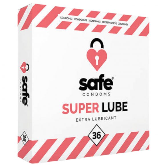 SAFE Super Lube - extra kluzké kondomy (36 ks)