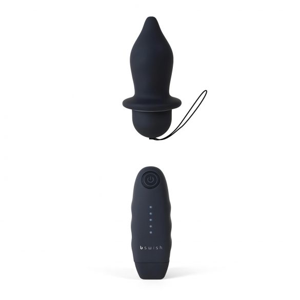 B SWISH Bfilled Classic - crni analni vibrator sa daljinskim