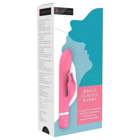 B SWISH Bwild - Klasični zeka vibrator (pink)