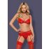 Obsessive Heartina - Lingerie Set (Red) 