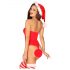 Obsessive Kissmas - crveni halter body set