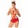 Obsessive Ms Reindy - Women's Reindeer Costume Set (2-Piece) - Red