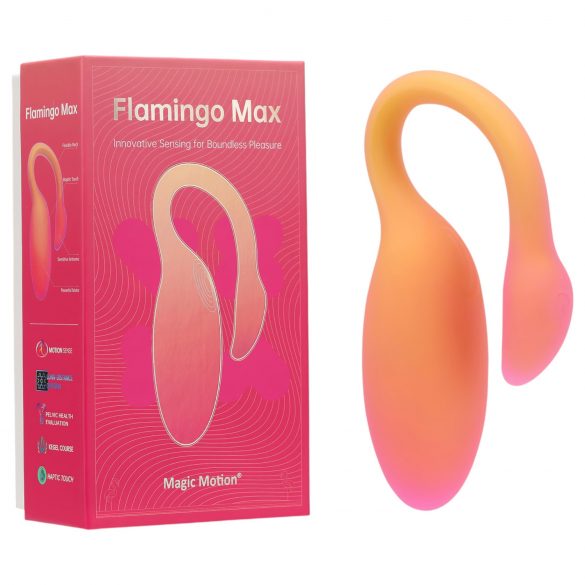 Magic Motion Flamingo Max - chytré vibrační vajíčko (oranžové)